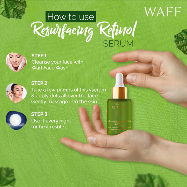 Resurfacing Retinol Serum | For Anti-ageing and Wrinkle Free Skin Texture | Bakuchi Oil