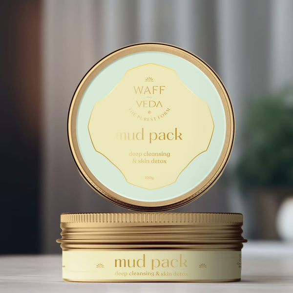 WAFF VEDA Mud Pack | Natural Clay Detox Powder