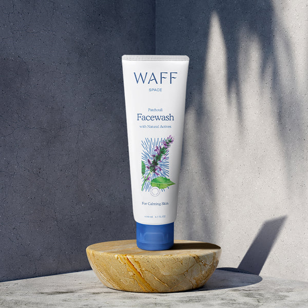 WAFF Space Face Wash | Skin Rejuvenation and Refreshing Cleanse | Patchouli Oil | Chamomile Oil | Peppermint Oil | Rosemary Oil | Sandalwood Oil