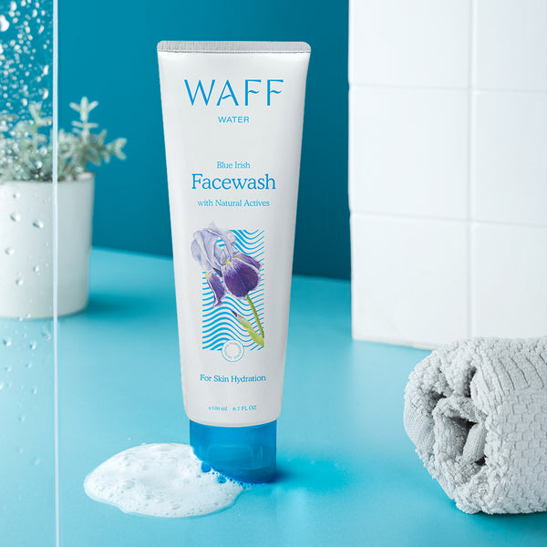 WAFF Water Face Wash | Gentle Cleansing and Hydration | Pomegranate | Juniper | Blue Iris | Orange Oil