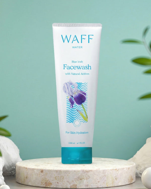 WAFF Water Face Wash | Gentle Cleansing and Hydration | Pomegranate | Juniper | Blue Iris | Orange Oil